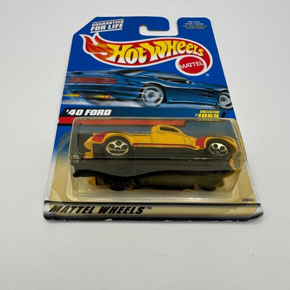 Hot Wheels '40 Ford 1999 First Editions #1069 Yellow Diecast Car NIP HTF - Picture 3 of 11